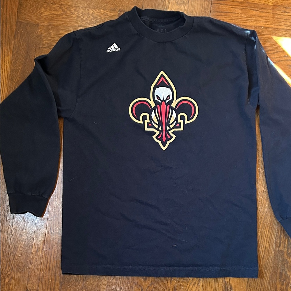 Adidas Long Sleeve New Orleans Pelicans Anthony Davis Shirt